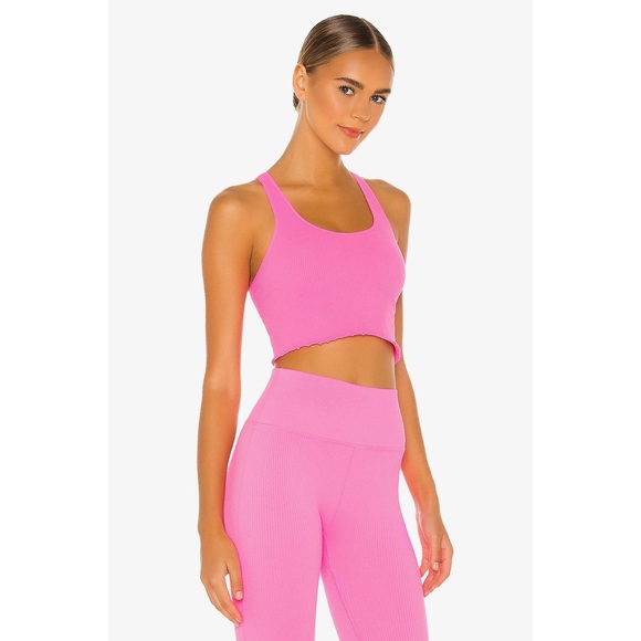 ❌SOLD❌ Spiritual Gangster Amor Crop Tank in Hibiscus - Picture 2 of 9